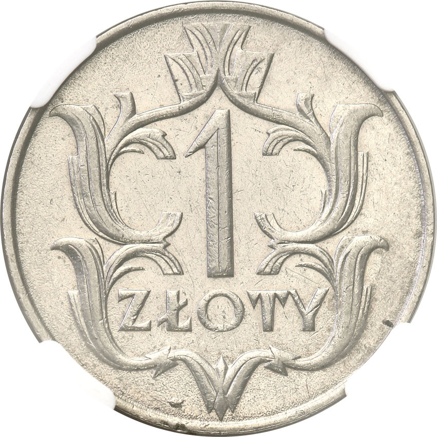 II RP. 1 złoty 1929 NGC AU58